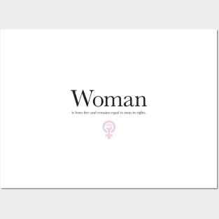 Woman is... Posters and Art